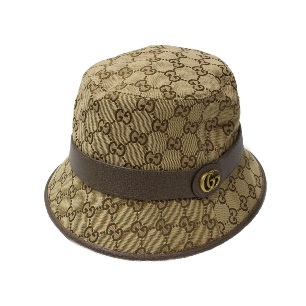 Gucci GG Fedora Hat Beige Brown